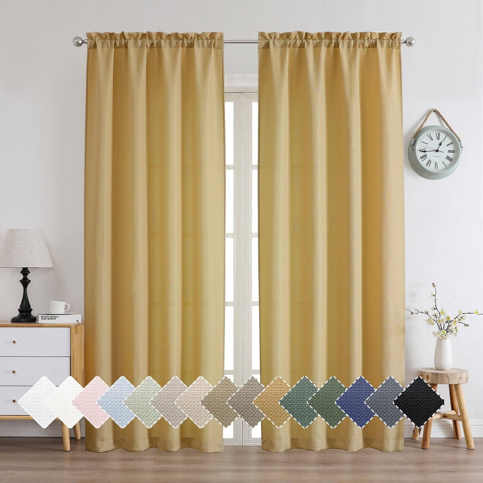 Linen-Textured Curtains: original OWENIE curtain image